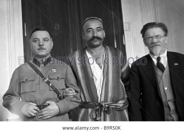 19350610 defense-commissar-k-voroshilov-left-and-chairman-of-the-central-executive-B9R50K